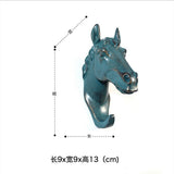 Maxbell Decorative Horse Head Wall Mount Hanger Resin Coat Hat Hook Rustic Bronze