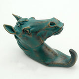 Maxbell Decorative Horse Head Wall Mount Hanger Resin Coat Hat Hook Rustic Bronze