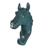 Maxbell Decorative Horse Head Wall Mount Hanger Resin Coat Hat Hook Rustic Bronze