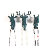 Maxbell Decorative Deer Head Wall Mount Hanger Resin Coat Hat Hook Rustic Bronze