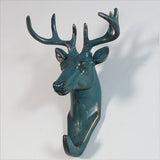 Maxbell Decorative Deer Head Wall Mount Hanger Resin Coat Hat Hook Rustic Bronze