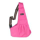 Maxbell Pet Dog Cat Puppy Sling Single-Shoulder Bag Carrier Holder Tote Rose Red M