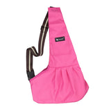Maxbell Pet Dog Cat Puppy Sling Single-Shoulder Bag Carrier Holder Tote Rose Red M