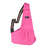 Maxbell Pet Dog Cat Puppy Sling Single-Shoulder Bag Carrier Holder Tote Rose Red M