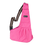 Maxbell Pet Dog Cat Puppy Sling Single-Shoulder Bag Carrier Holder Tote Rose Red M
