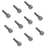 Maxbell 10Pcs Durable M3x8 Titanium DIN912 Hexagon Socket Cap Head Bolts Screw