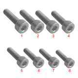 Maxbell 10Pcs Durable M4x15 Titanium DIN912 Hexagon Socket Cap Head Bolts Screw