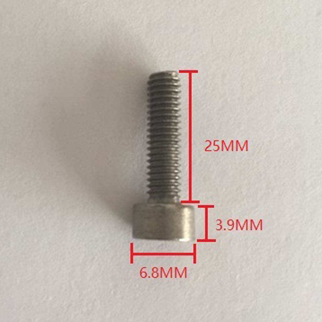 Maxbell 10Pcs Durable M4x25 Titanium DIN912 Hexagon Socket Cap Head Bolts Screw