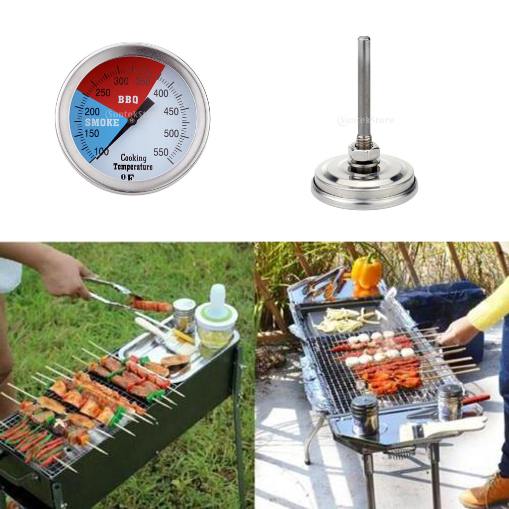 Maxbell 5cm Stainless Steel Oven Thermometer BBQ Grill Cooking Temperature Guage