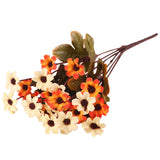 Maxbell 2 Bunches Artificial Daisy Simulation Flowers Plant Home Decor Sunset Red