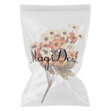 Maxbell 2 Bunches Artificial Daisy Simulation Flowers Plant Home Decor Sunset Red