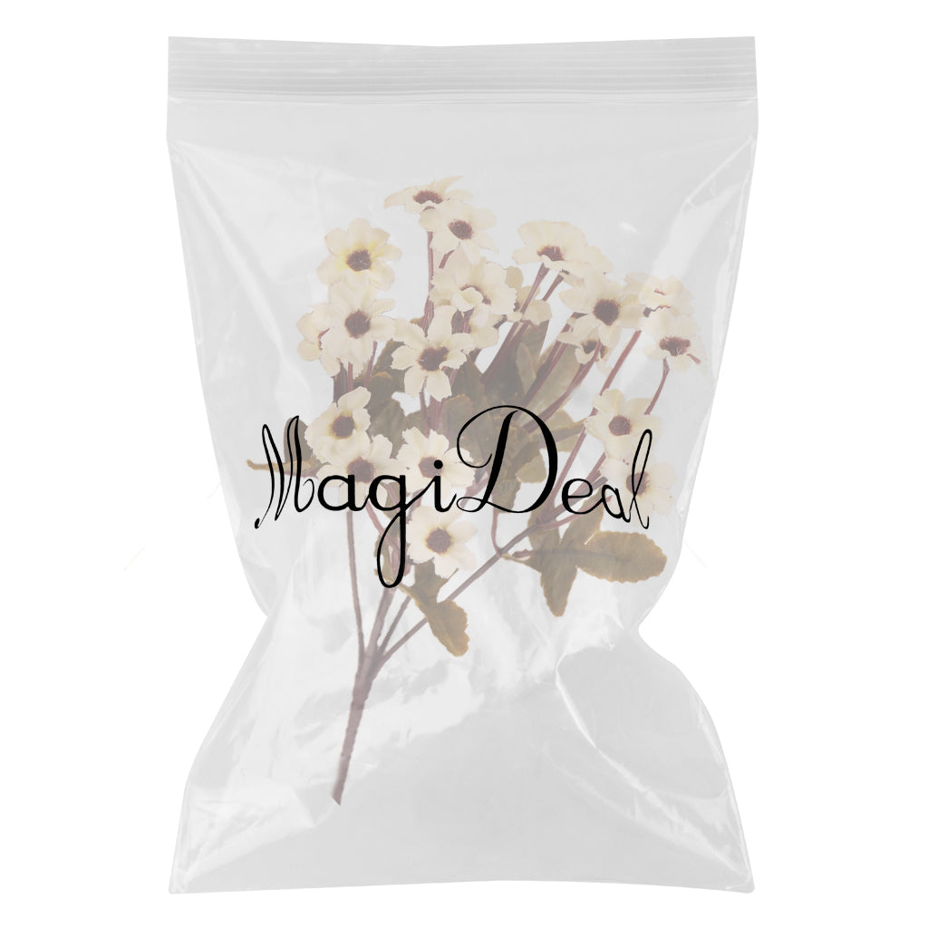 Maxbell 2 Bunches Artificial Daisy Simulation Flowers Plant Home Office Decor White