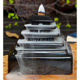 Maxbell Ceramic Incense Smoke Cone Burner Backflow Censer Tower Tiantan