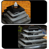 Maxbell Ceramic Incense Smoke Cone Burner Backflow Censer Tower Tiantan
