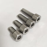 Maxbell 5pcs M8*30 Titanium Alloy GR5 TC4 Hexagon Cap Head Socket Allen Key Screws