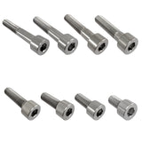 Maxbell 5pcs M8*30 Titanium Alloy GR5 TC4 Hexagon Cap Head Socket Allen Key Screws