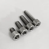 Maxbell 5pcs M6*15 Titanium Alloy GR5 TC4 Hexagon Cap Head Socket Allen Key Screws