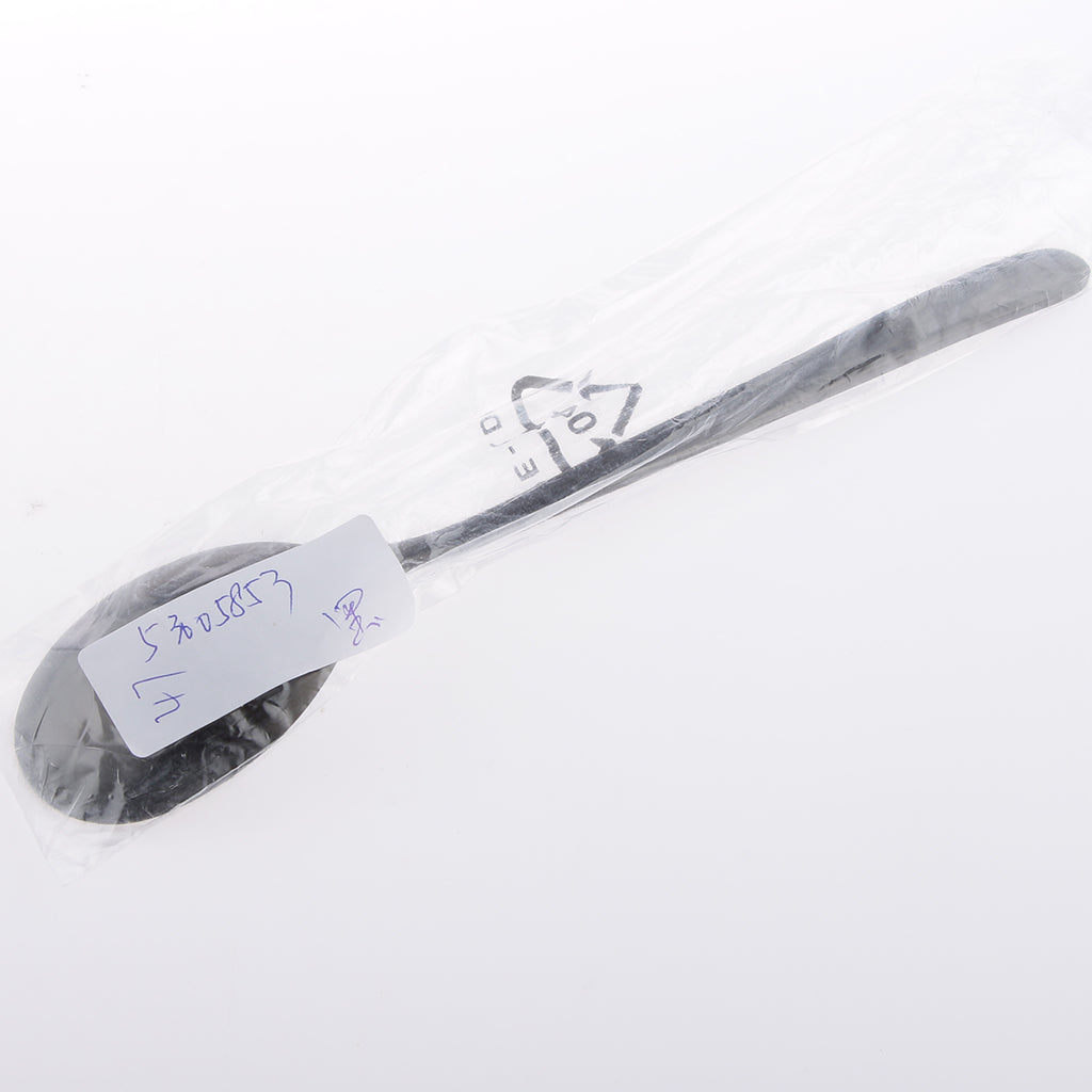 Maxbell Korean Style Long Handle Stainless Steel Tea Coffee Spoon Soup Spoons Black