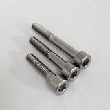 Maxbell 5pcs M6*30 Titanium Alloy GR5 TC4 Hexagon Cap Head Socket Allen Key Screws