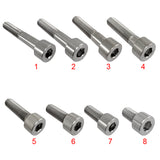 Maxbell 5pcs M8*25 Titanium Alloy GR5 TC4 Hexagon Cap Head Socket Allen Key Screws