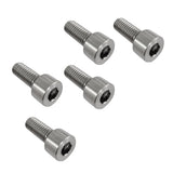 Maxbell 5pcs M8*20 Titanium Alloy GR5 TC4 Hexagon Cap Head Socket Allen Key Screws