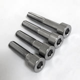 Maxbell 5pcs M8*35 Titanium Alloy GR5 TC4 Hexagon Cap Head Socket Allen Key Screws