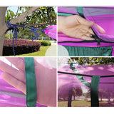 Maxbell Double Hammock Tree 2 Person Patio Bed Swing Outdoor with Mosquito Net Blue