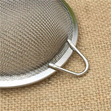 Maxbell 10cm Stainless Steel Mesh Oil Skimmer Soup Strainer Flour Colander Sifter