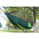 Maxbell Double Hammock Tree 2 Person Patio Bed Swing Outdoor with Mosquito Net Green