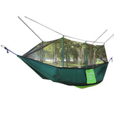 Maxbell Double Hammock Tree 2 Person Patio Bed Swing Outdoor with Mosquito Net Green