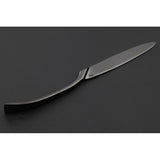 Maxbell Matte Black Stainless Steel Cutlery Dining Table Dinner Knife Tableware