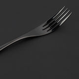 Maxbell Matte Black Stainless Steel Cutlery Dining Table Dinner Steak Fork Tableware