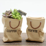 Maxbell Resin Shopping Bag Sedum Succulent Pot Planter Bonsai Trough Box Plant Bed
