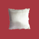 Maxbell Flower Design Pillow Cover Linen Throw Sofa Cushion Case Bed Decor White