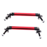 Maxbell Pair Front Frame Bumper Protector Splitter Rod Support Bar Universal Red