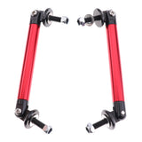 Maxbell Pair Front Frame Bumper Protector Splitter Rod Support Bar Universal Red