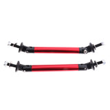 Maxbell Pair Front Frame Bumper Protector Splitter Rod Support Bar Universal Red
