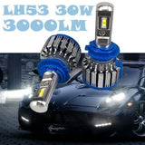 Maxbell 2 Pieces Headlight Worklight Fog Light LED Aluminum Bulb Lamp T1-H3