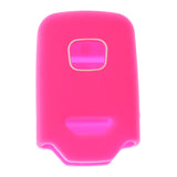 Maxbell 4 Button Car Key Shell Case Cover for Honda Accord Civic HR-V Rose Red