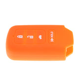 Maxbell 4 Button Car Key Shell Case Cover for Honda Accord Civic HR-V Orange