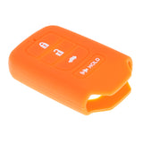 Maxbell 4 Button Car Key Shell Case Cover for Honda Accord Civic HR-V Orange