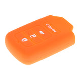 Maxbell 4 Button Car Key Shell Case Cover for Honda Accord Civic HR-V Orange