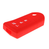 Maxbell 4 Buttons Car Remote Key Protective Silicone Case Cover For Mazda Red