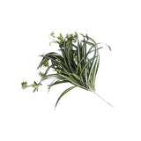 Maxbell 2Pcs Artificial Chlorophytum Spider Plant Silk Variegated Greenery Bunch S