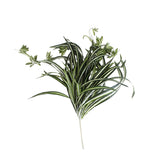 Maxbell 2Pcs Artificial Chlorophytum Spider Plant Silk Variegated Greenery Bunch S