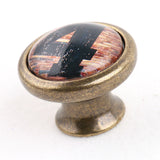 Maxbell Antique Brass Cabinet Drawer Round Pulls Cupboard Bin Knob Handle  Number 4