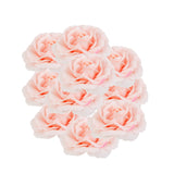 Maxbell 10 Artificial Silk Camellia Flower Heads for Wedding Party Decor Light Pink