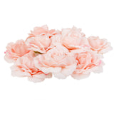 Maxbell 10 Artificial Silk Camellia Flower Heads for Wedding Party Decor Light Pink