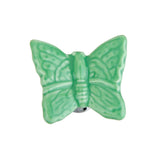 Maxbell Green Butterfly Shaped Ceramic Kitchen Cabinet Cupboard Handles Pull Knob