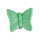 Maxbell Green Butterfly Shaped Ceramic Kitchen Cabinet Cupboard Handles Pull Knob